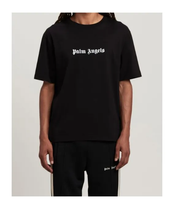 Palm Angels Logo Printed Crewneck T-Shirt
