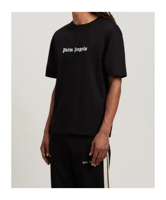Palm Angels Logo Printed Crewneck T-Shirt