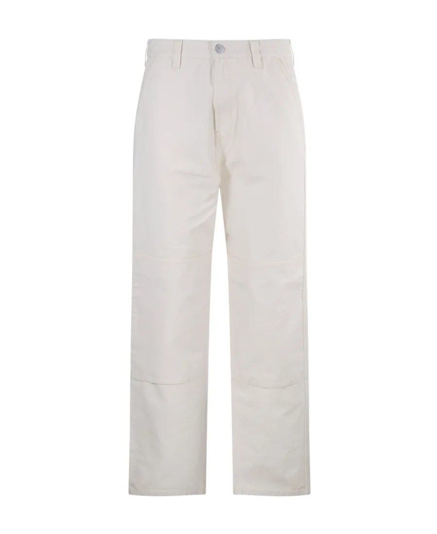 Stone Island Logo-Printed Mid-Rise Trousers