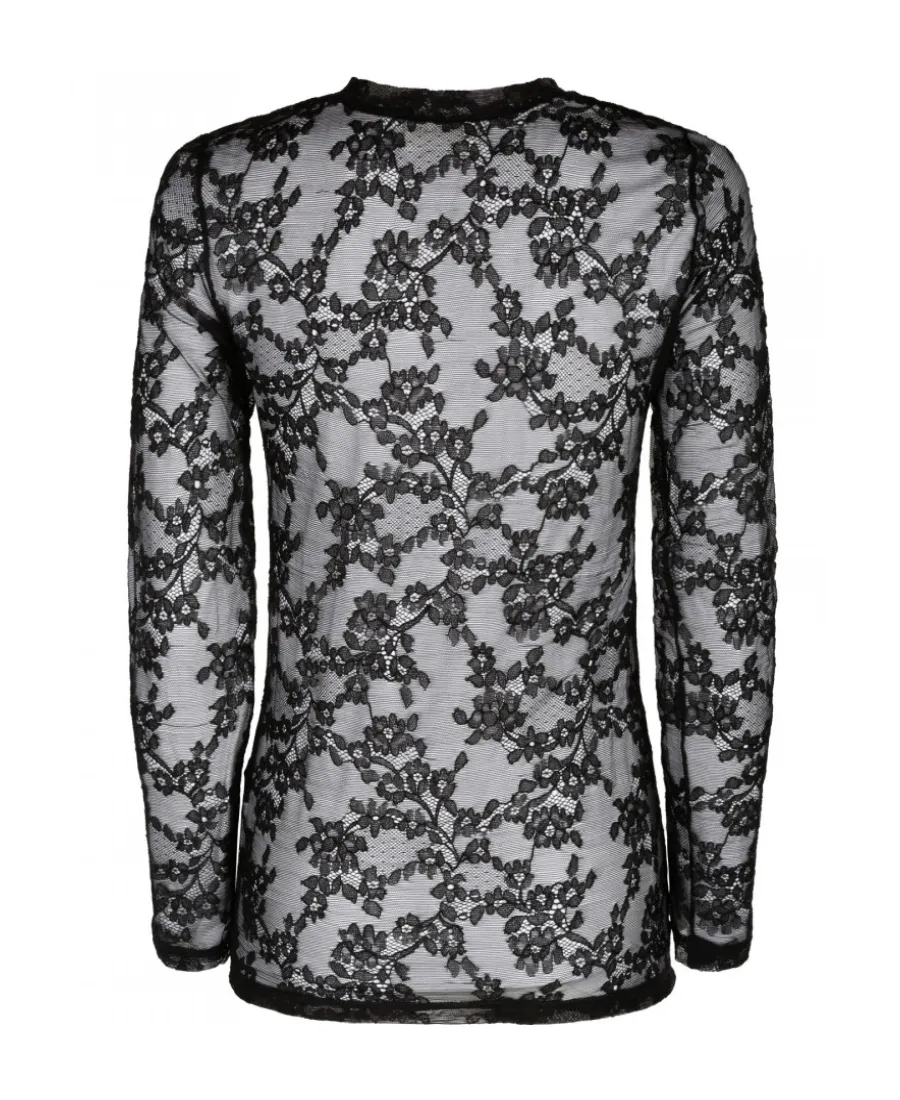 Round Collar And Long-Sleeved T-Shirt