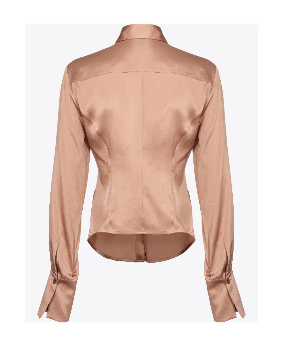Long-Sleeve Silk Shirt