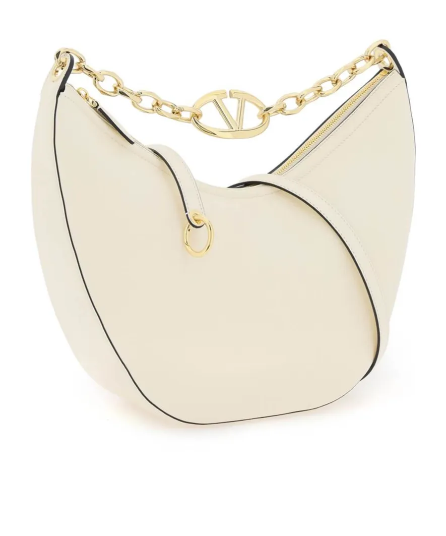 Valentino Garavani Vlogo Moon Zip-Up Medium Shoulder Bag