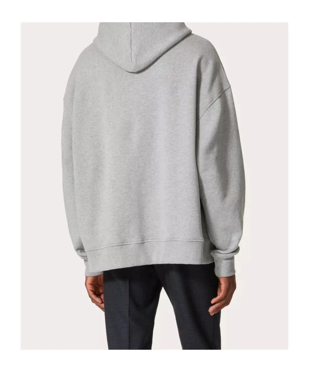 Valentino Logo Plaque Drawstring Hoodie