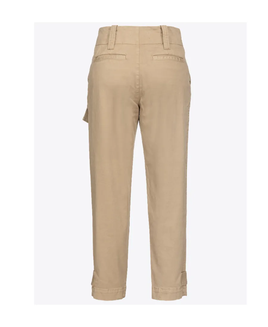 Straight-Leg Cropped Trousers