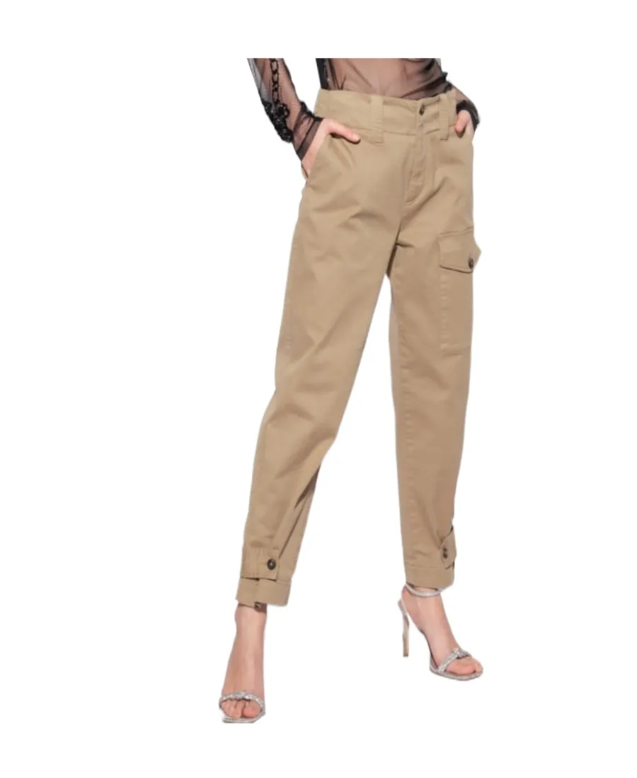 Straight-Leg Cropped Trousers