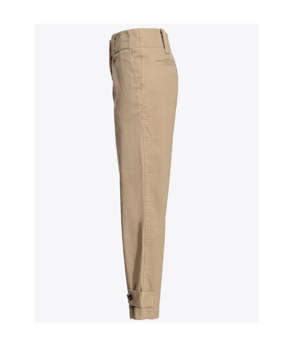 Straight-Leg Cropped Trousers