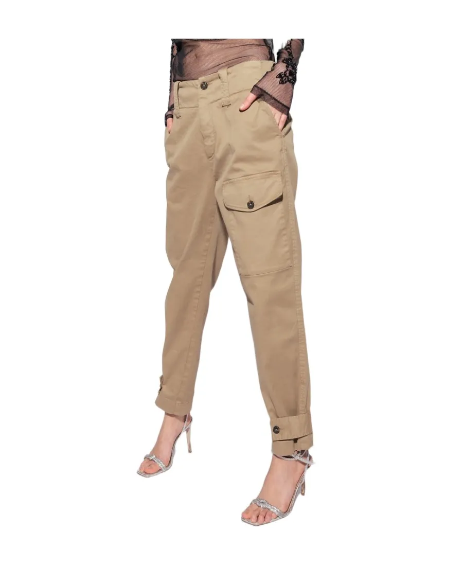 Straight-Leg Cropped Trousers