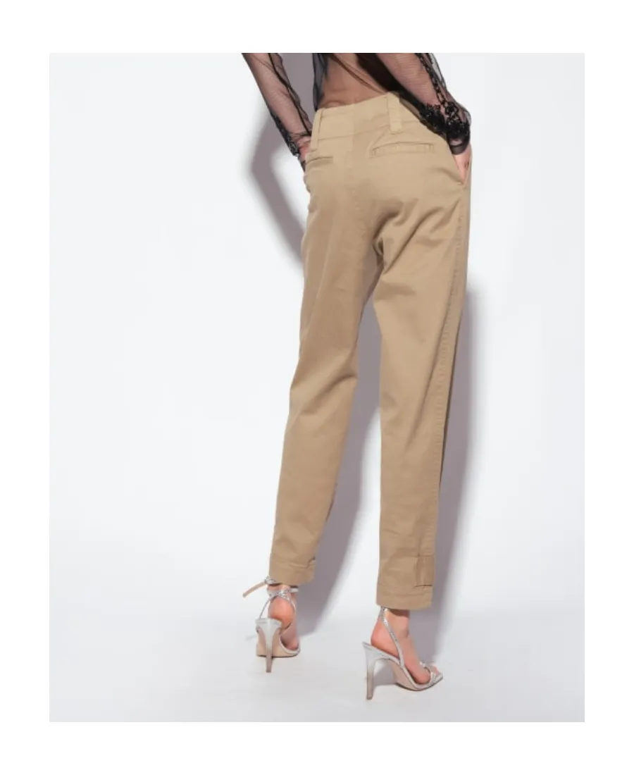 Straight-Leg Cropped Trousers