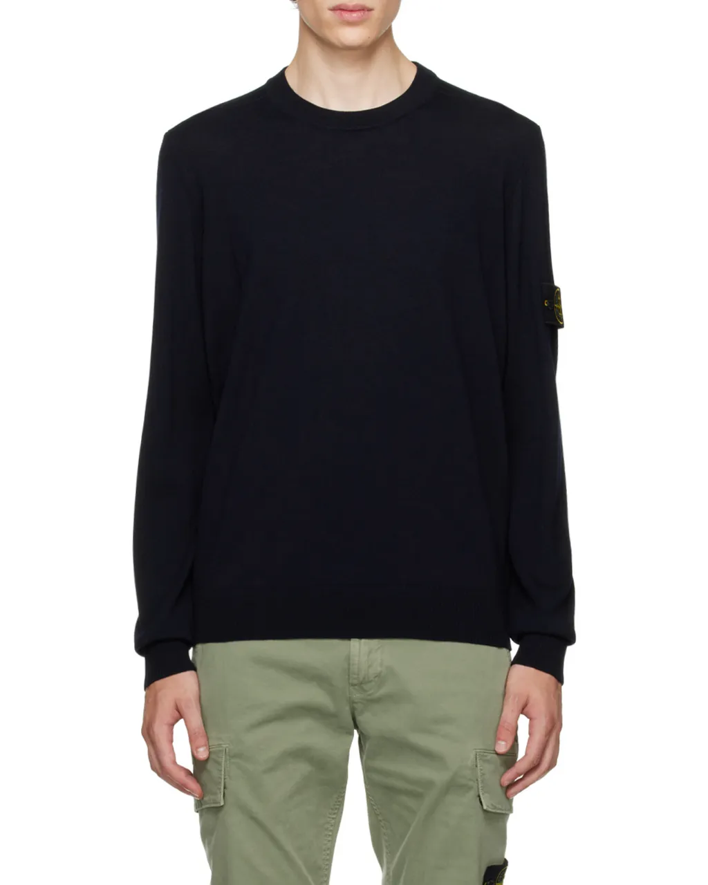 Stone Island Logo Patch Crewneck Jumper