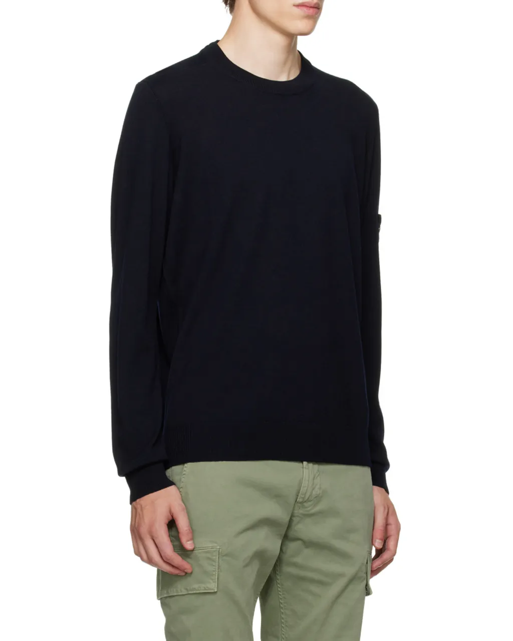 Stone Island Logo Patch Crewneck Jumper