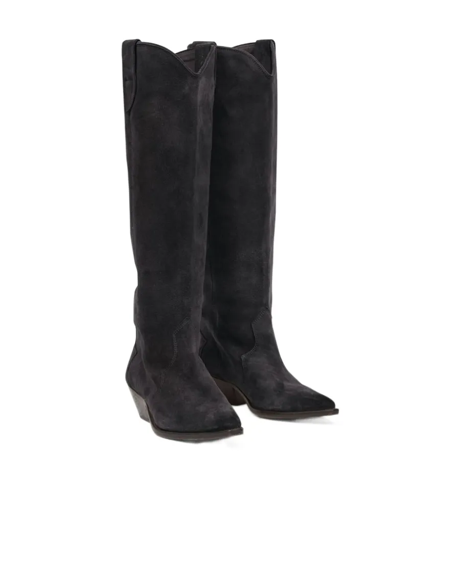 Denvee 50Mm Suede Knee-High Boots