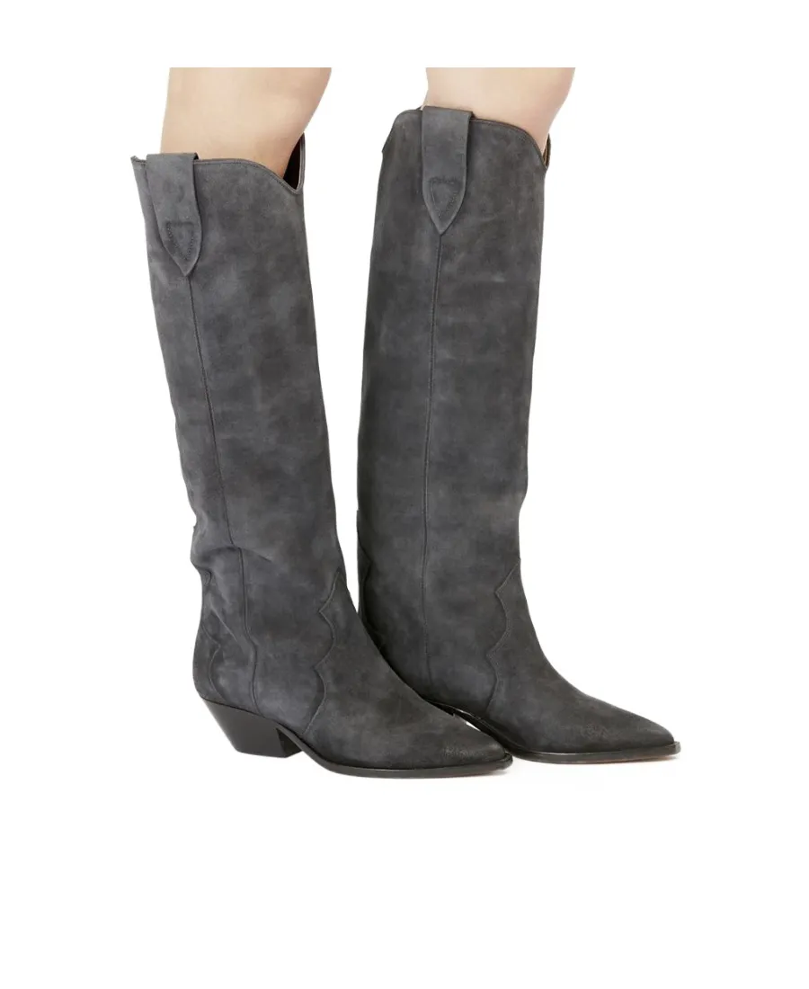 Denvee 50Mm Suede Knee-High Boots