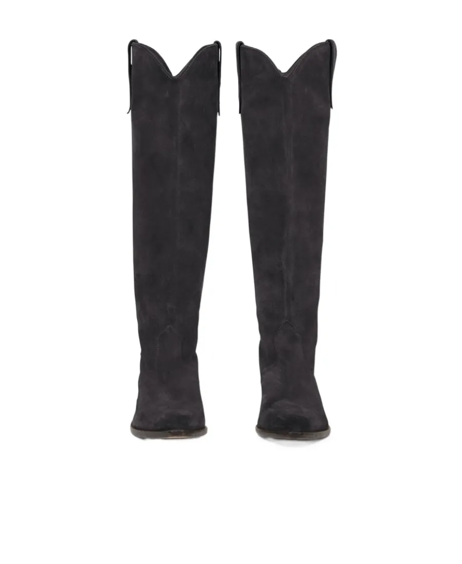 Denvee 50Mm Suede Knee-High Boots