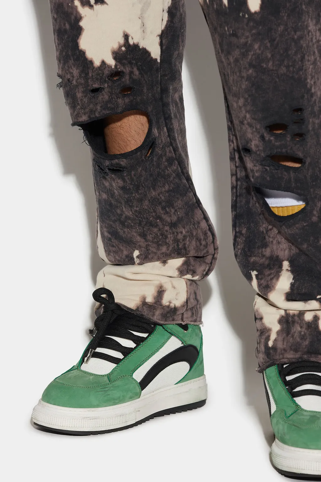 Distressed-Effect Logo Track Pants