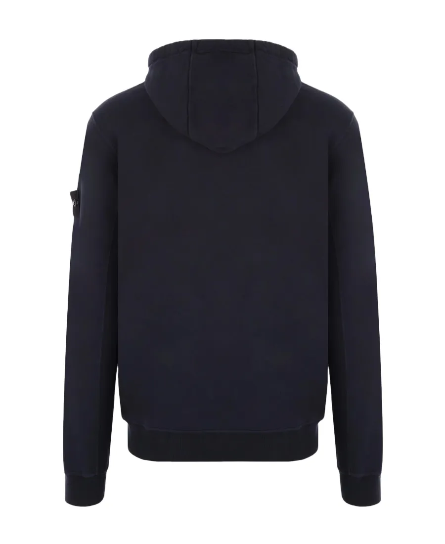 Stone Island Logo Patch Zipped Hoodie