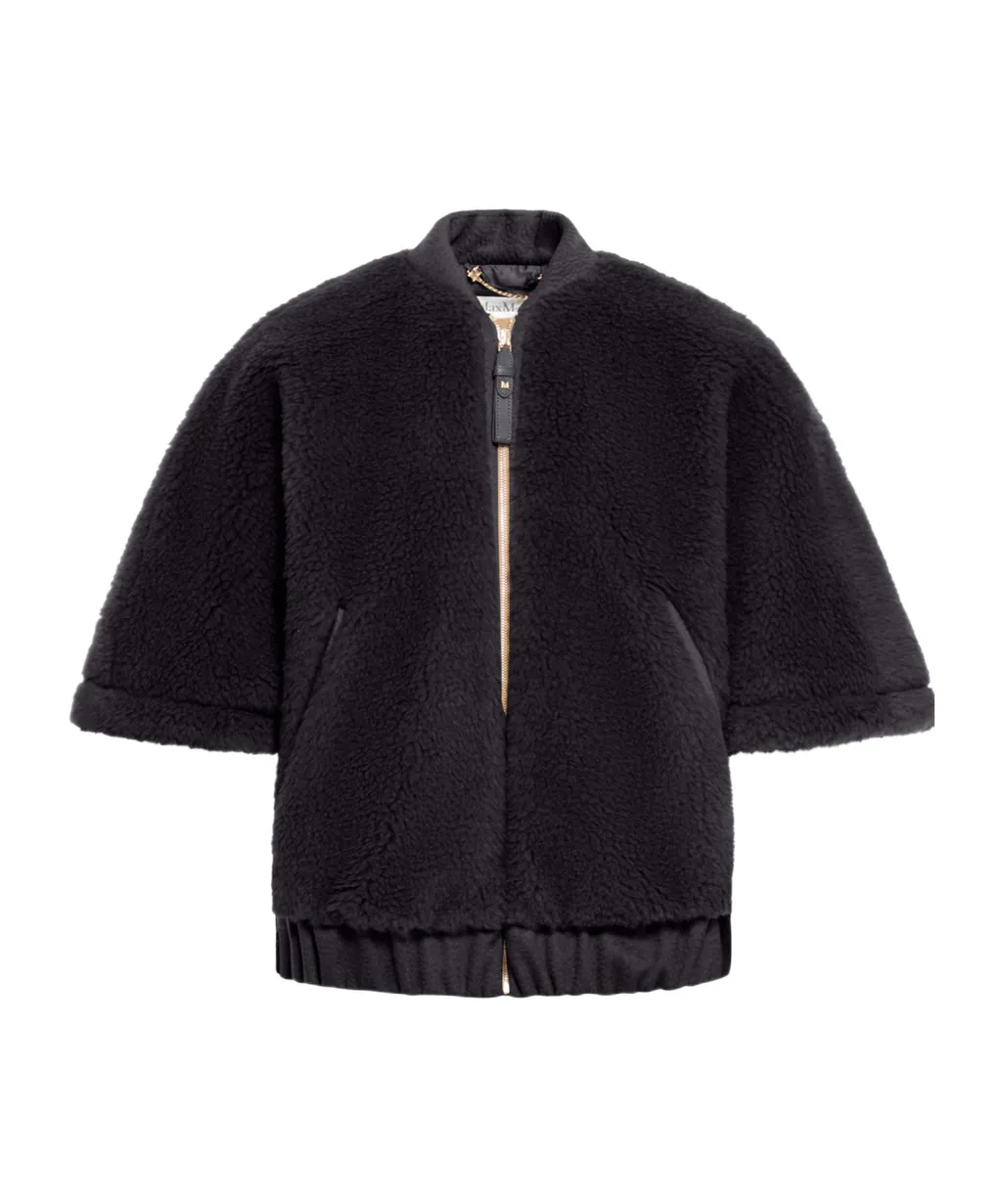 Max Mara Zip-Up Short-Sleeved Coat