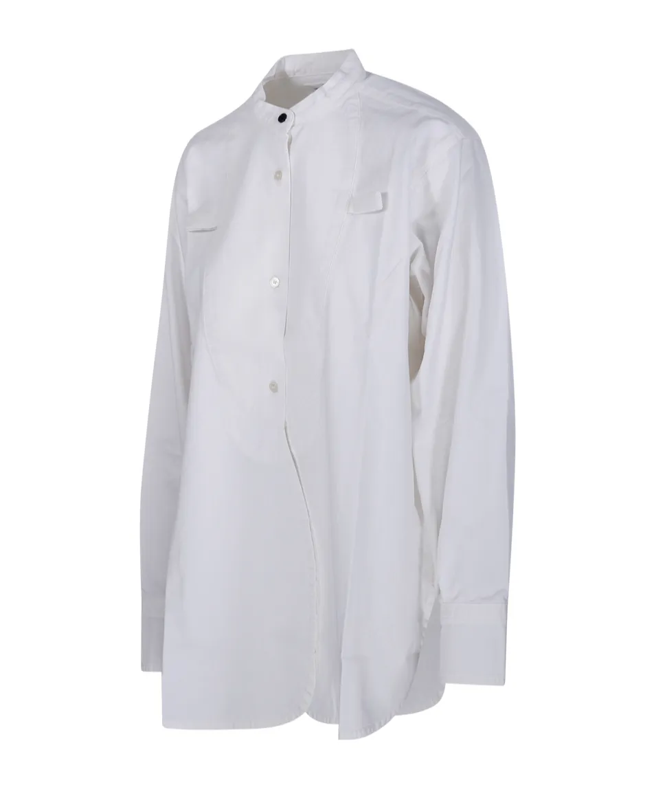 Round-Necked Button Shirt