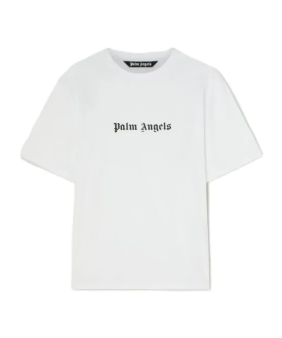 Palm Angels Logo Printed Crewneck T-Shirt