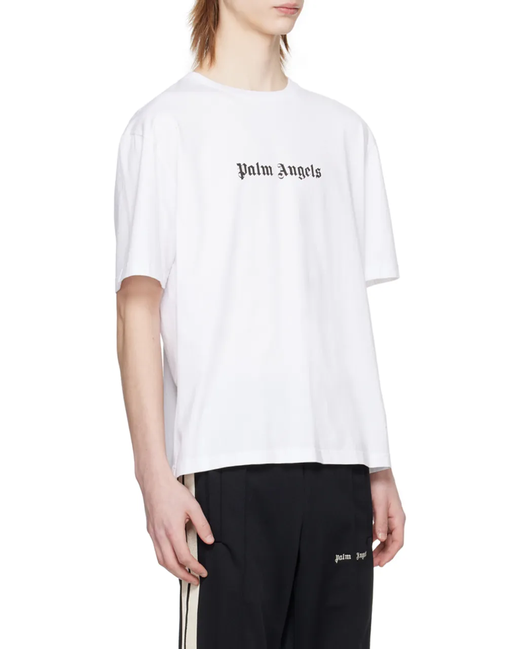 Palm Angels Logo Printed Crewneck T-Shirt
