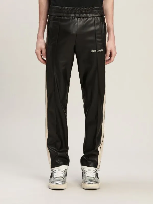 Palm Angels Logo Embroidered Side Stripe Detailed Track Pants