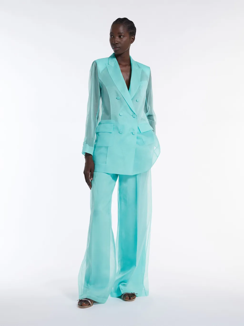 Max Mara Pianoforte High Waisted Straight-Leg Pants