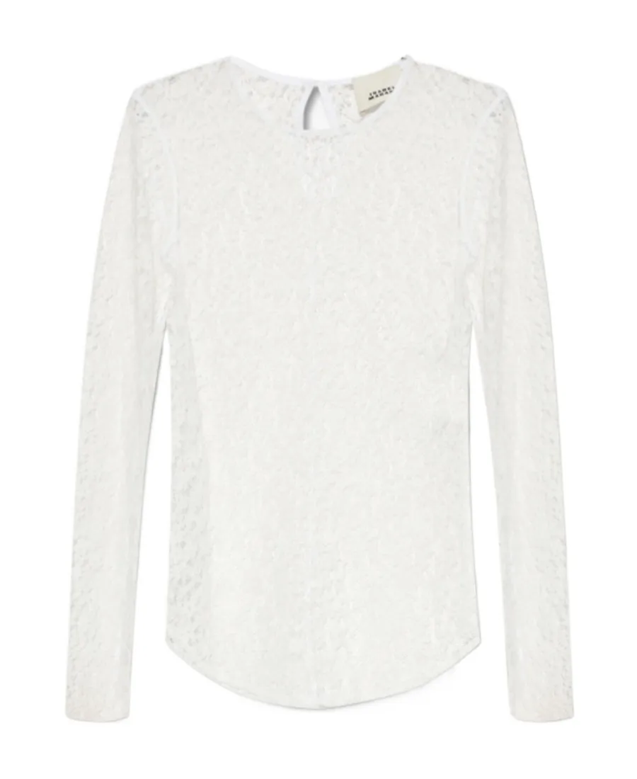 Isabel Marant Toyela Lace Crewneck Top