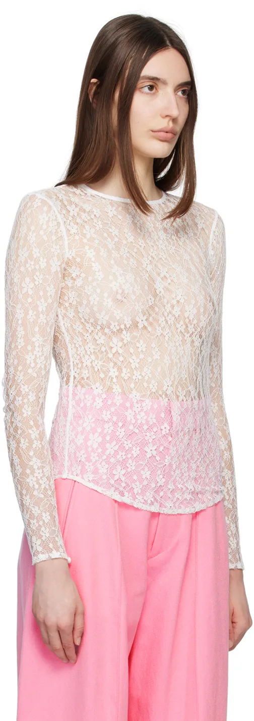 Isabel Marant Toyela Lace Crewneck Top