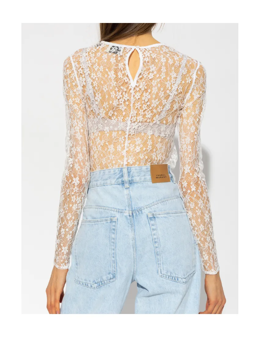 Isabel Marant Toyela Lace Crewneck Top