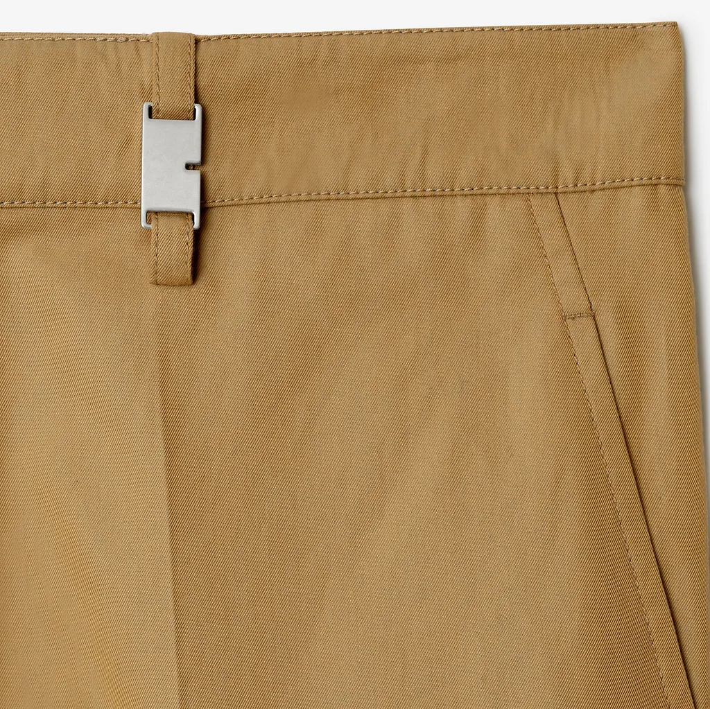 Burberry Buckle-Detailed Straight-Leg Trousers