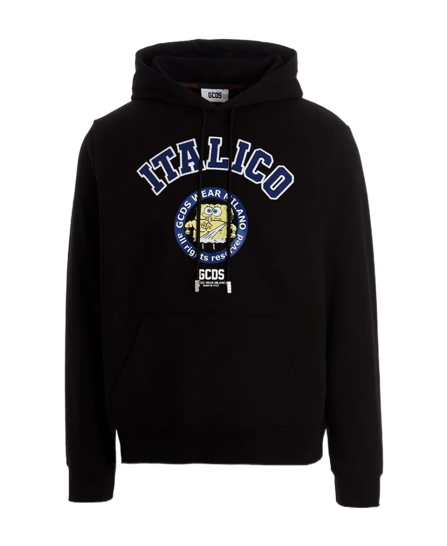 Gcds Graphic Printed Long-Sleeved Hoodie