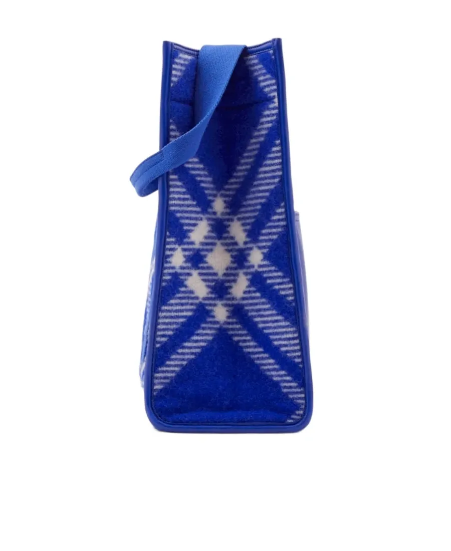 Burberry Check-Pattern Top Handle Bag