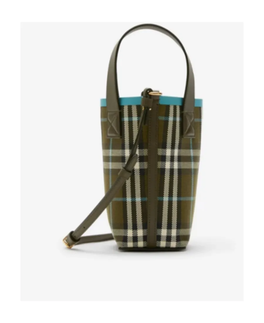 Burberry Check Printed Bucket Bag