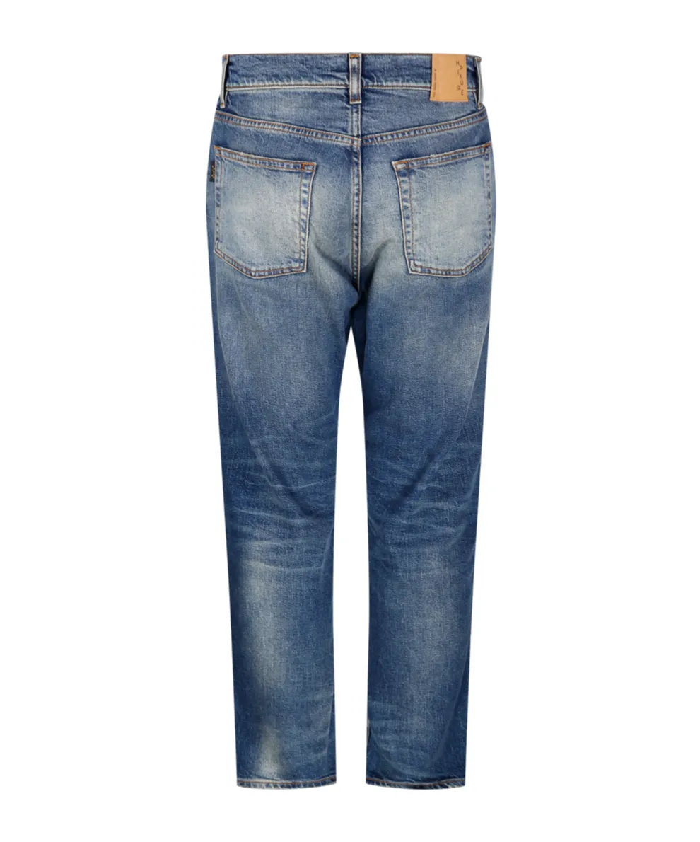 Logo-Appliqué Slim-Fit Jeans