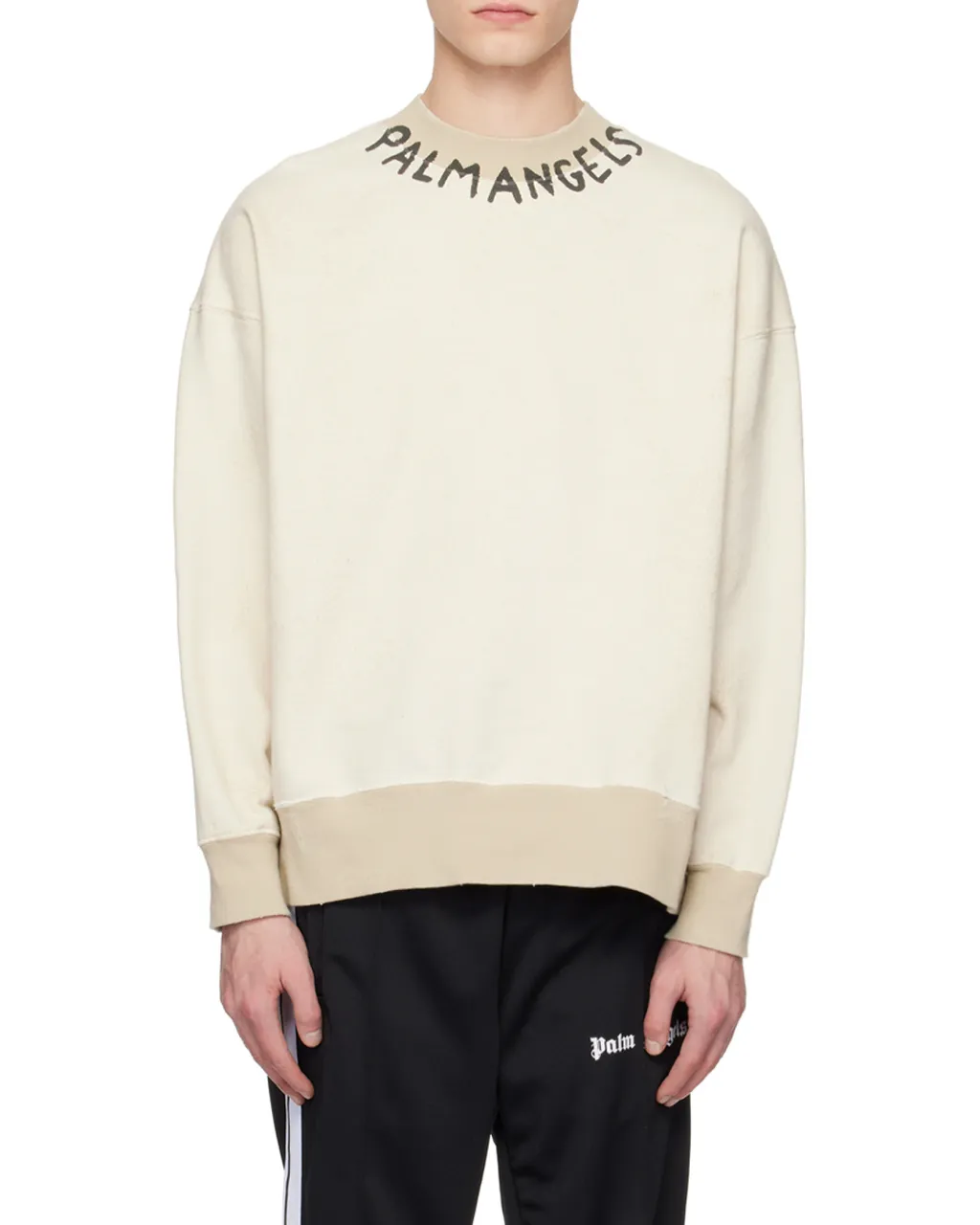 Palm Angels Logo Printed Crewneck Sweatshirt
