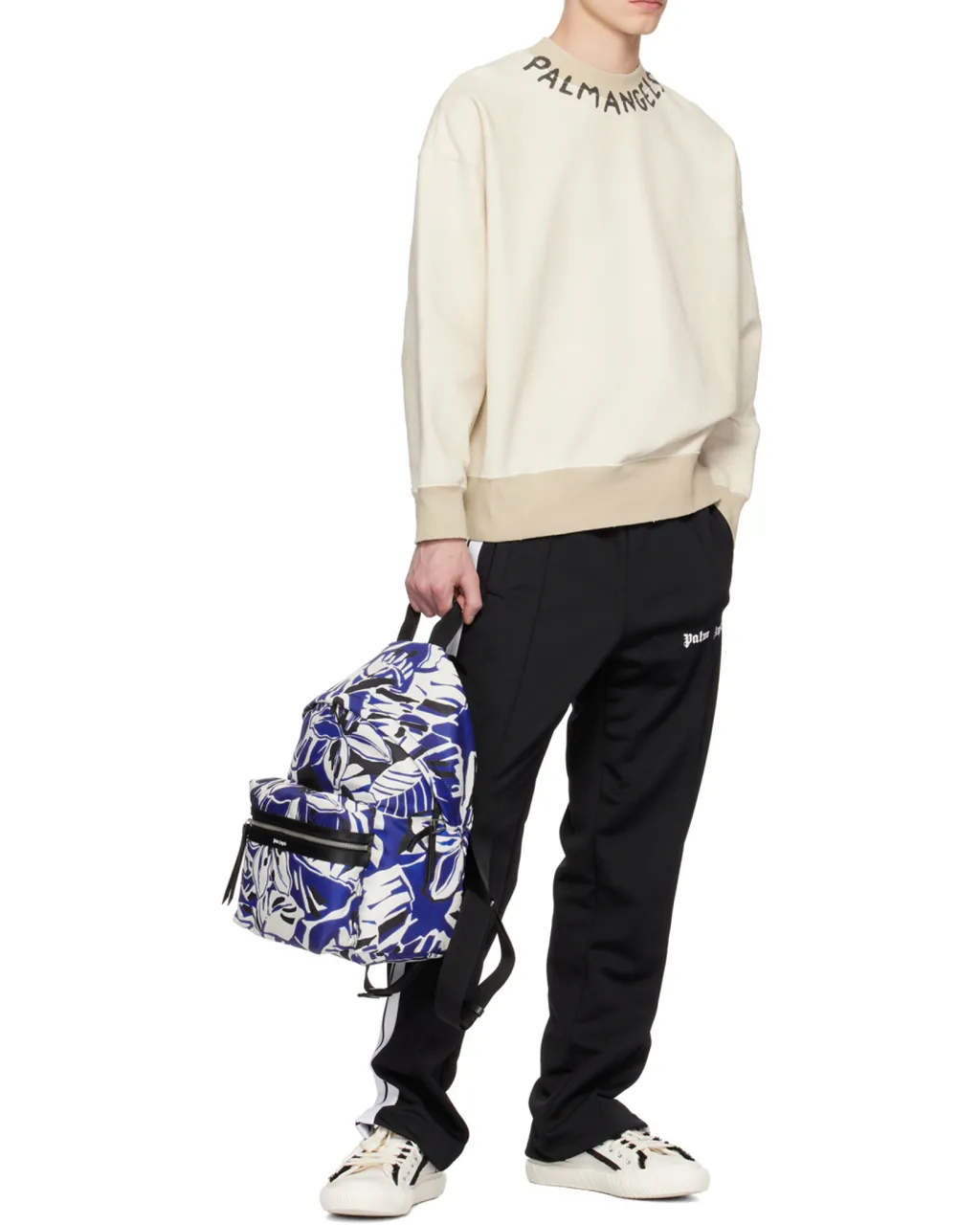 Palm Angels Logo Printed Crewneck Sweatshirt