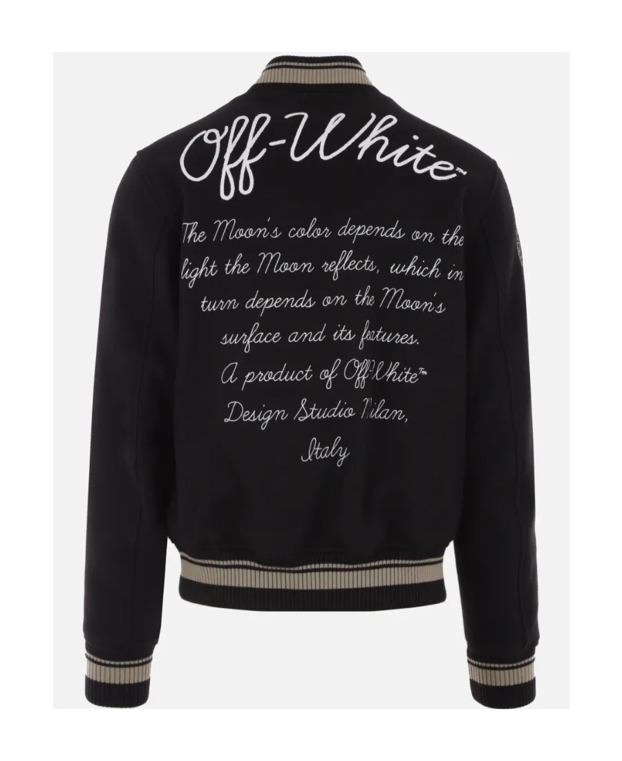 Off-White Logo Detailed Bomber Jacket