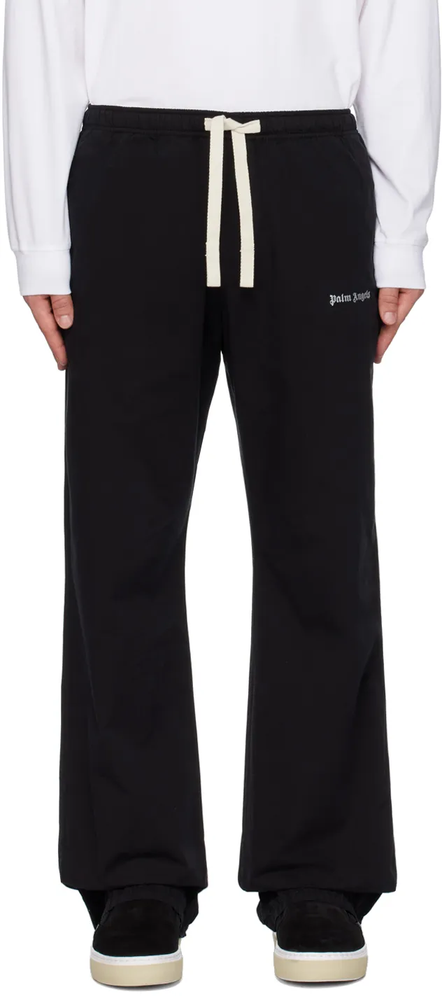 Palm Angels Logo Embroidered Drawstring Trousers