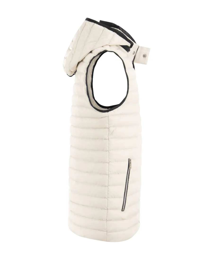 Detachable Hood Padded Gillet
