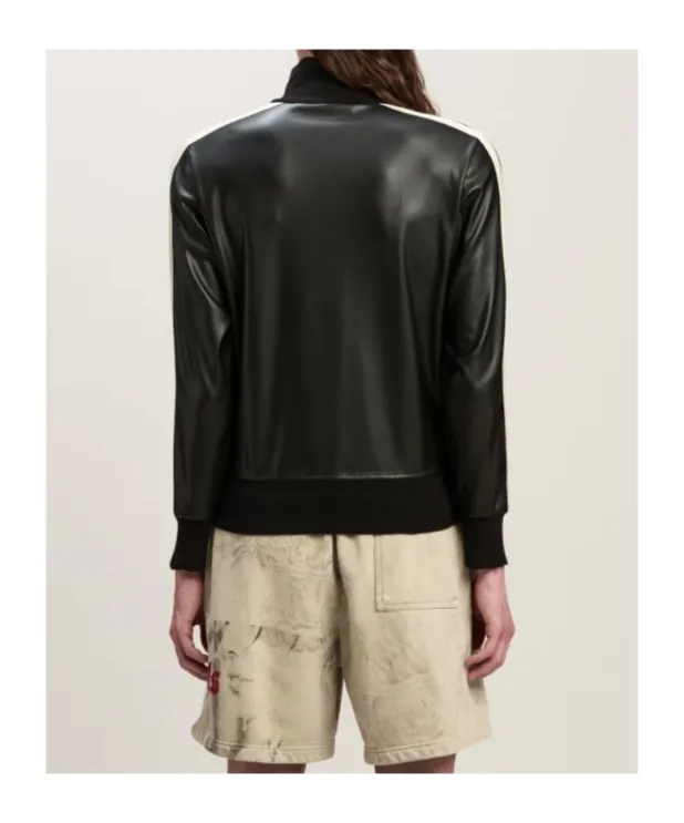 Palm Angels Logo Embroidered High Neck Jacket