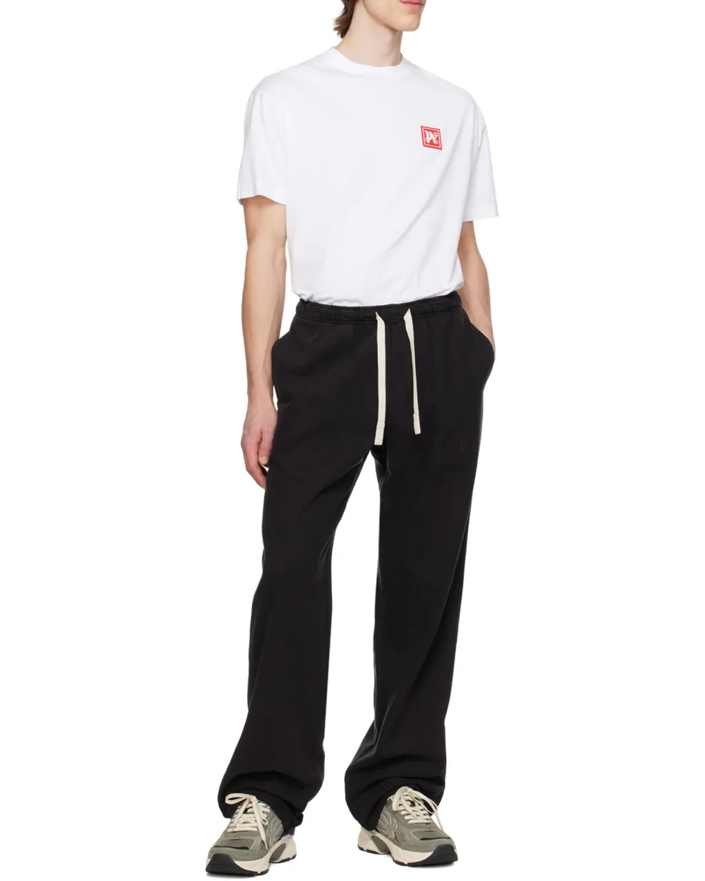 Palm Angels Monogram Embroidered Drawstring Pants