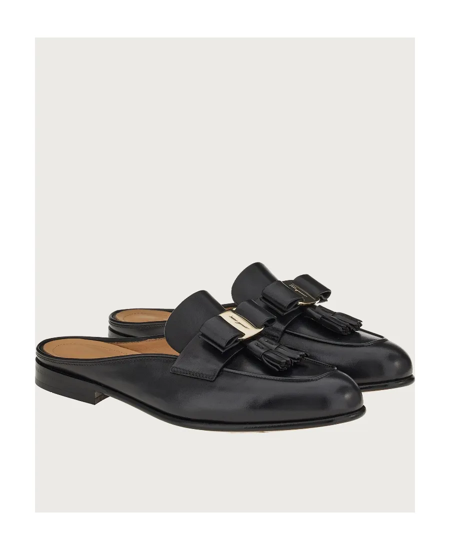 Salvatore Ferragamo Vara Bow Tassel Mules