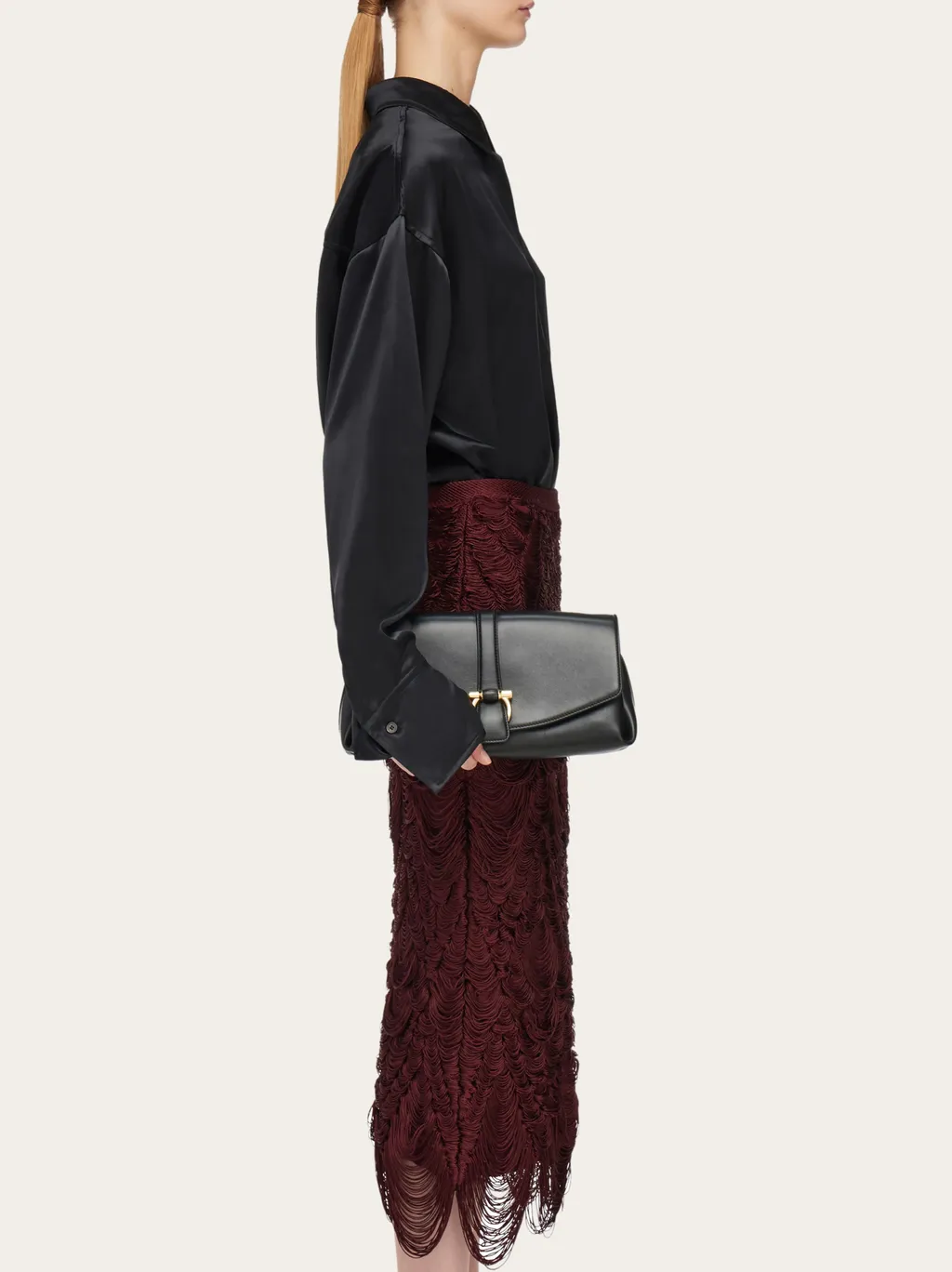 Front Flip Medium Shoulder Bag