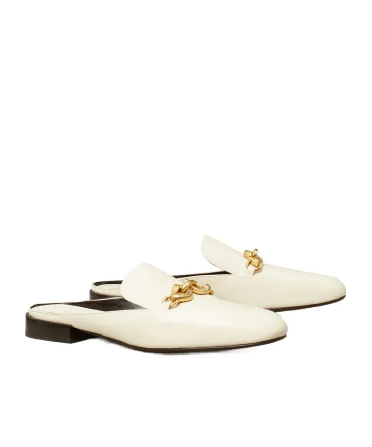 Tory Burch Jessa Logo Plaque Backless Loafers