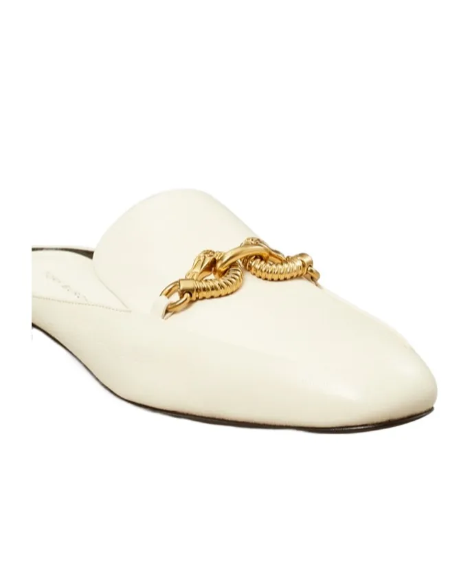Tory Burch Jessa Logo Plaque Backless Loafers
