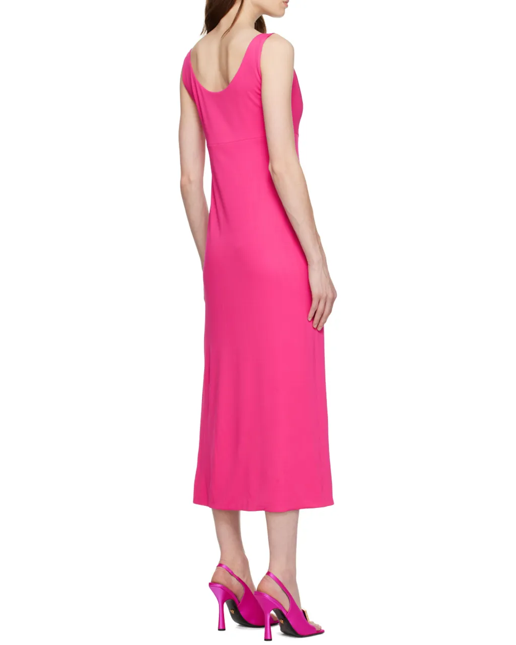 Medusa Plaque Midi Dress