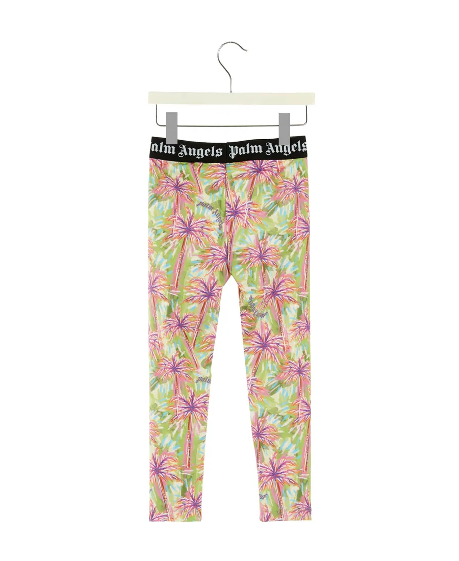 Printed Stretch-Jersey Leggings