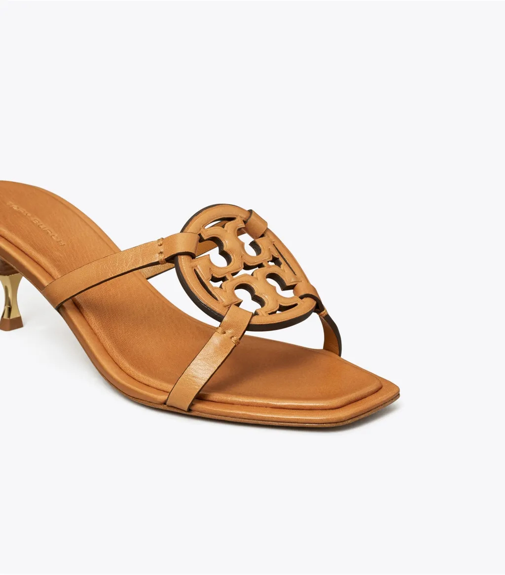 Tory Burch Miller Geo Slip-On Heeled Sandals