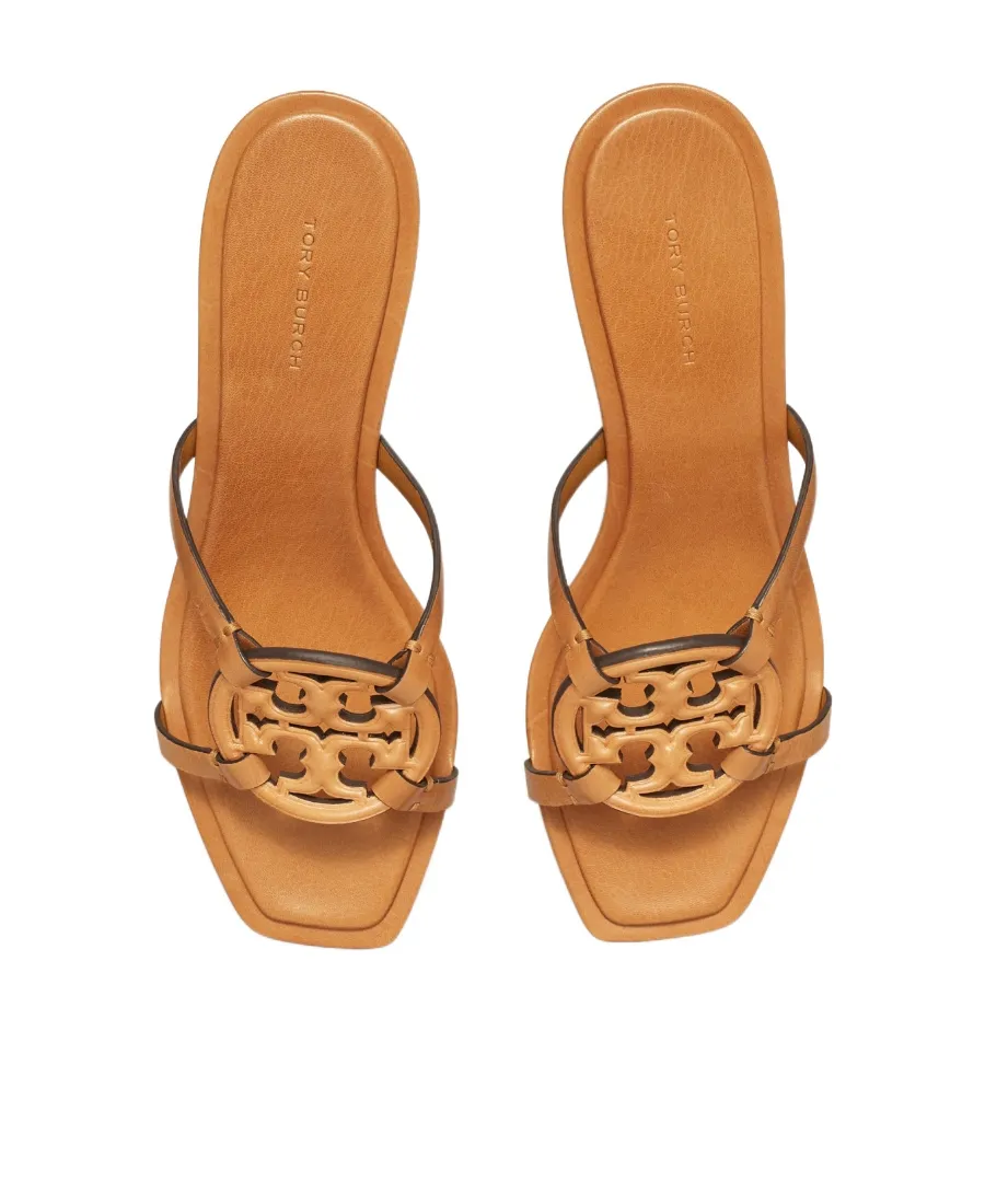 Tory Burch Miller Geo Slip-On Heeled Sandals