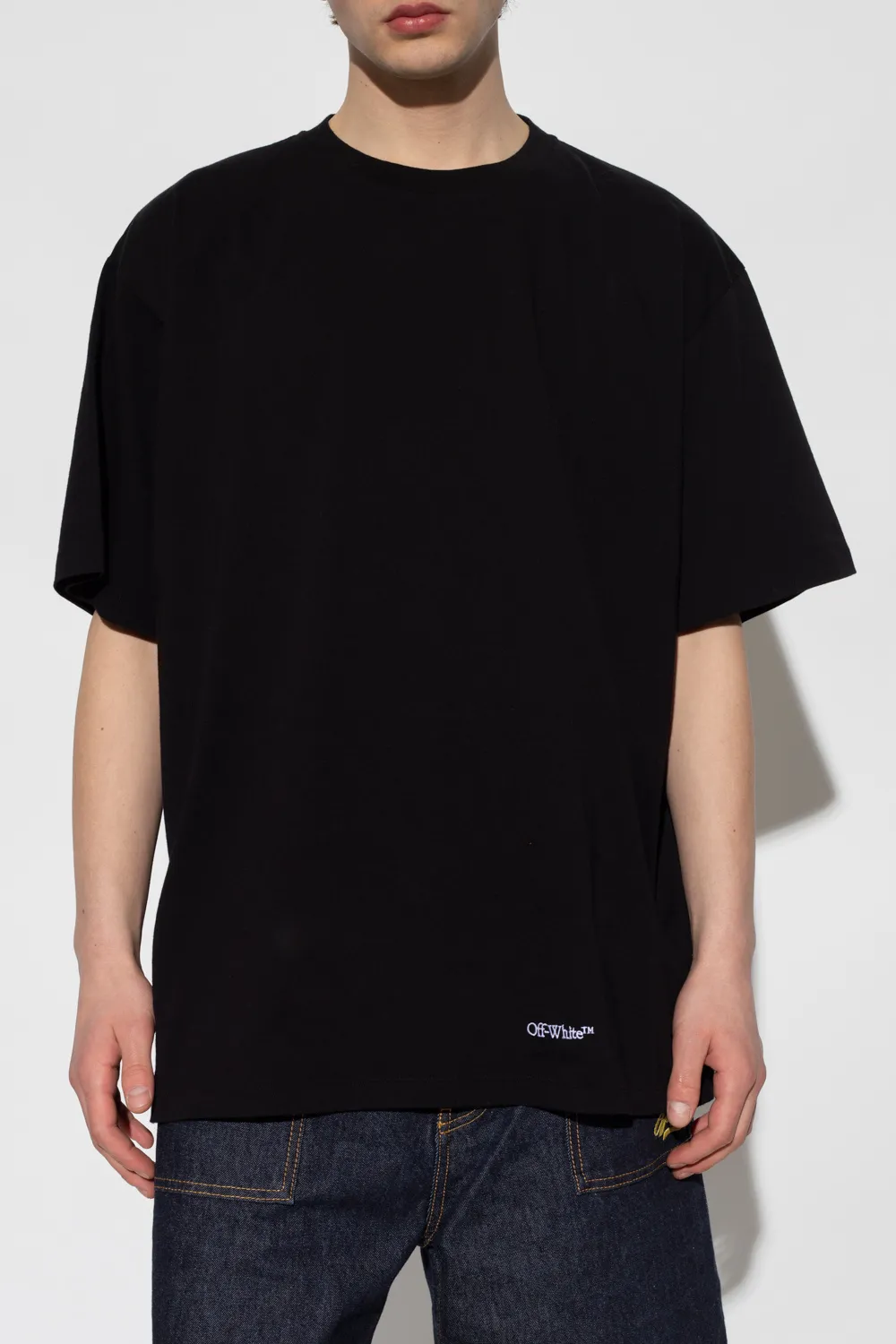 Off-White Scribble Diag Printed Crewneck T-Shirt