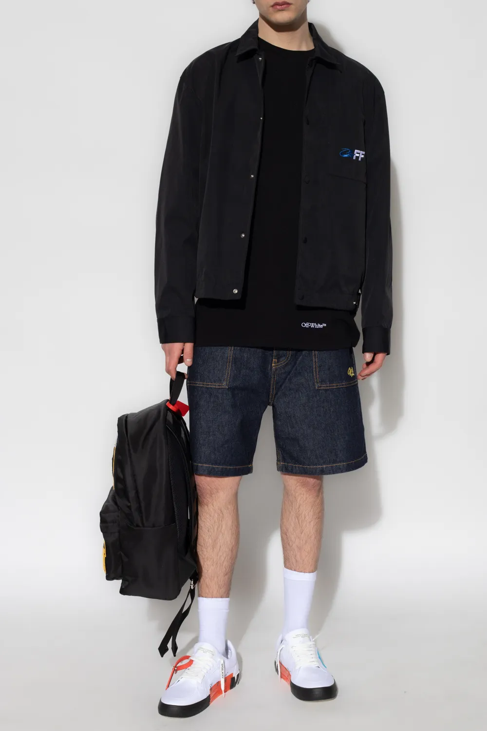 Off-White Scribble Diag Printed Crewneck T-Shirt